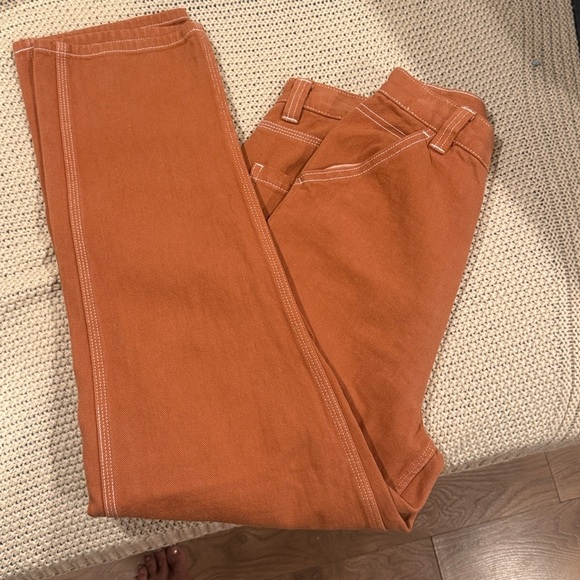 PACSUN CARGO JEANS 28 Women's Rust - Picture 2 of 8